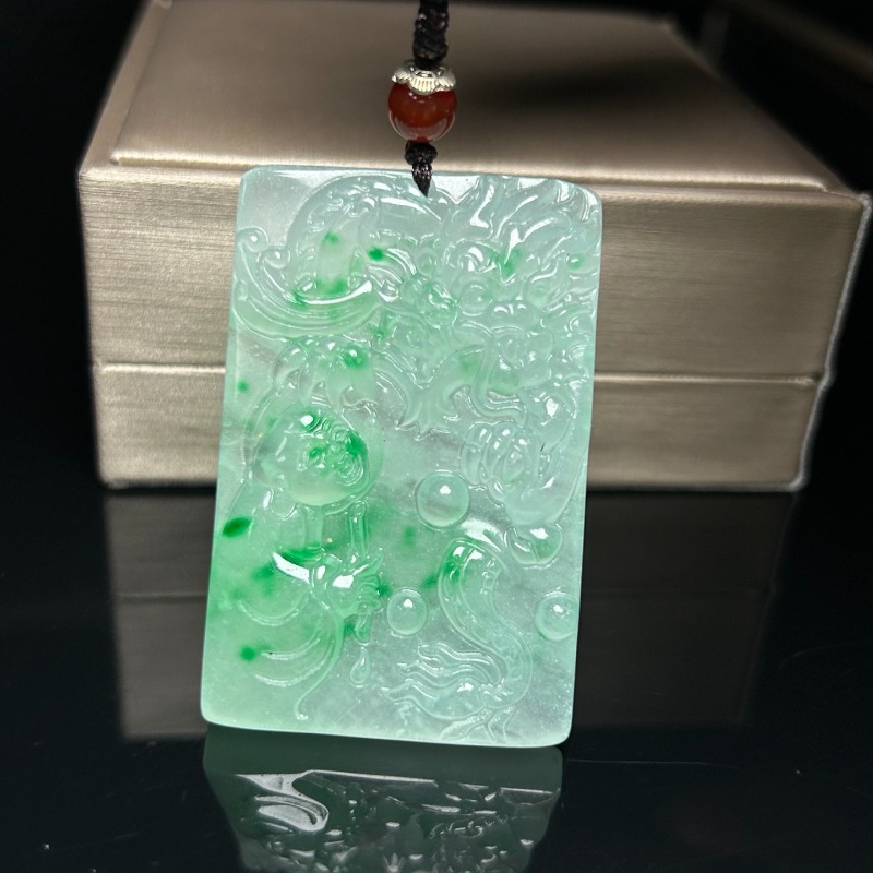 Ethnic Fashion Brands - Natural High Ice Light Green Dragon