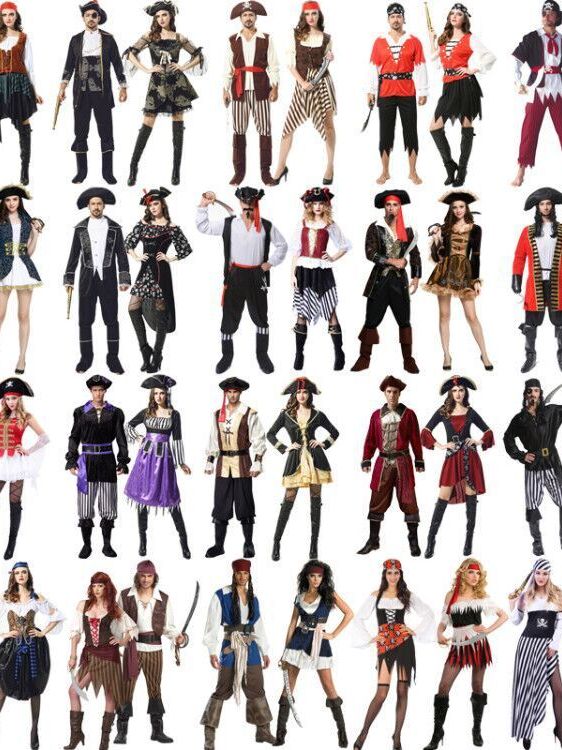 Ethnic Fashion Brands - Adult Halloween Performance Pirate Costume Chinese
