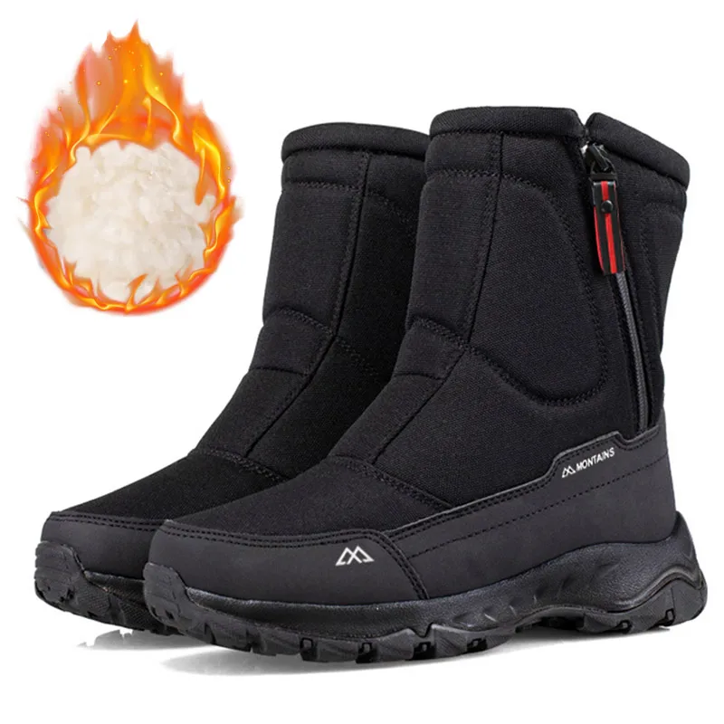 Ethnic Fabric - Winter Mens Keep Warm Snow Boots