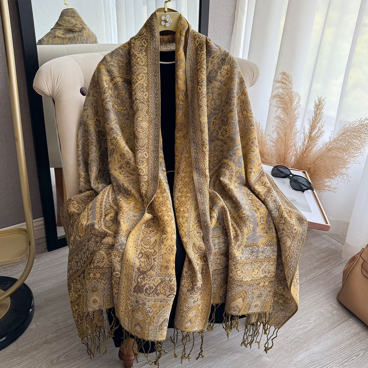 Ethnic Fashion Design - 2025 Tassel Blanket Design Ethnic Style