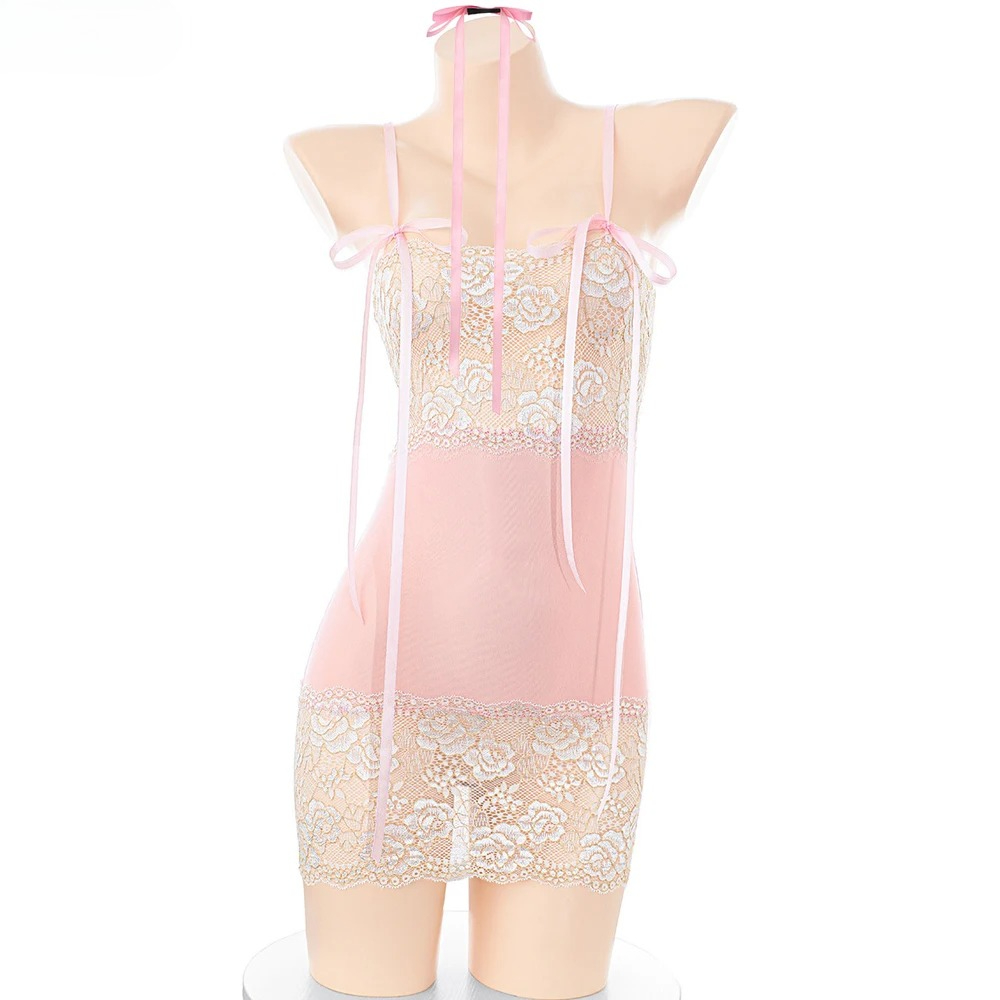 Sweet Girl Lace Flower Pink Dr - Ethnic Outfit review and price