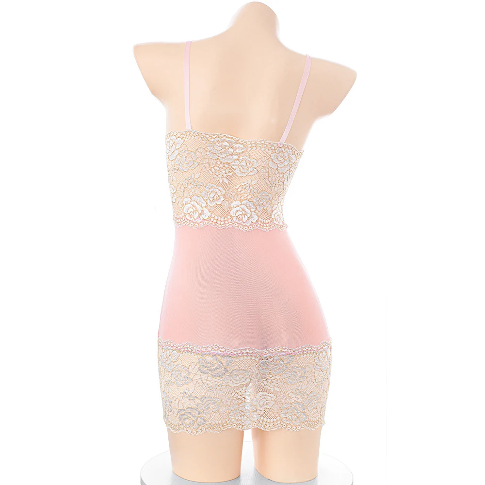 Sweet Girl Lace Flower Pink Dr - Ethnic Outfit review and price