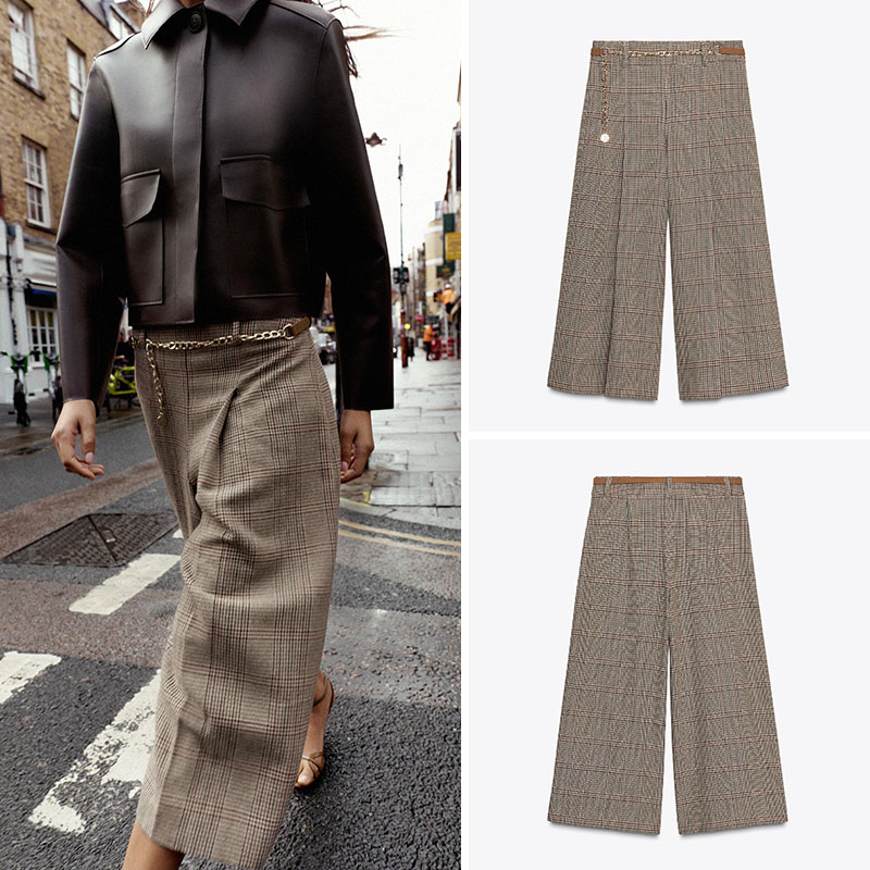 High Waist Loose Plaid Long Ca - Ethnic Clothing & Online Fashion Store Khaadi Pk review and price