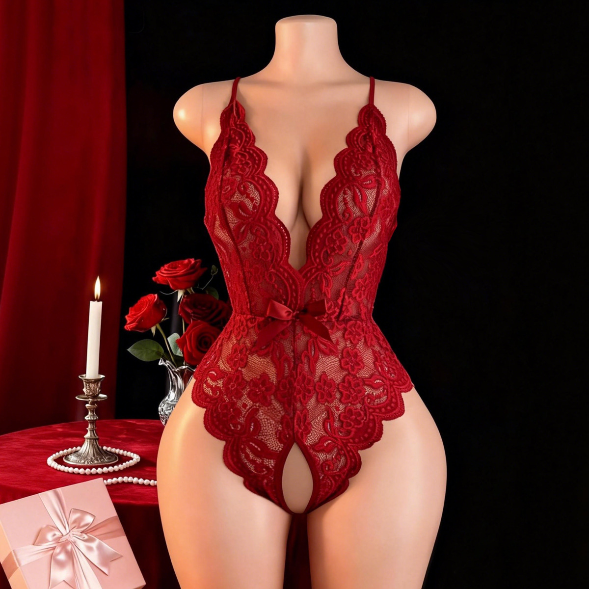 Hot Crotchless Sexy Lingerie F - Ethnic Outfit review and price