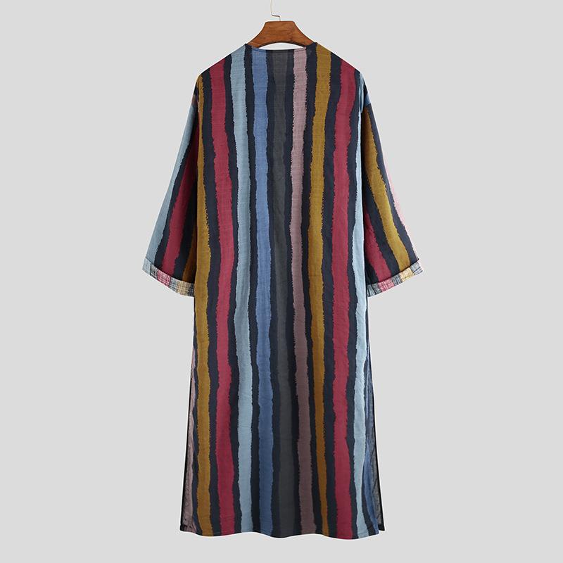 Men's Long Striped Printed Shi - Ethnic Wear Fashion Designer review and price