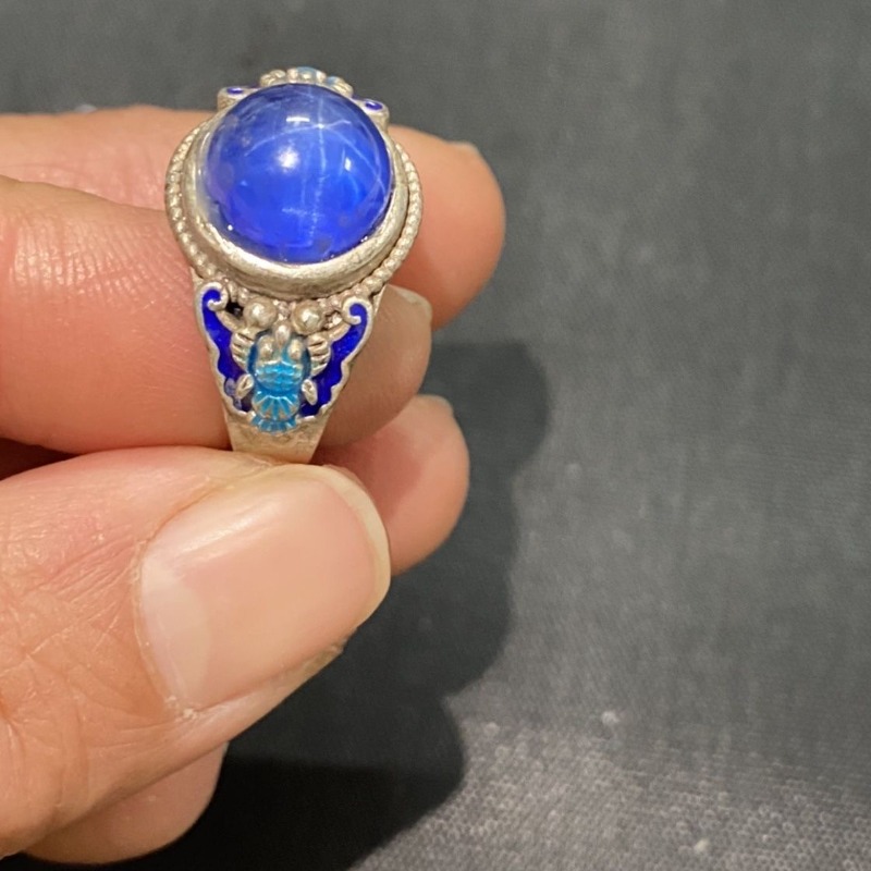 Ethnic Cloisonne Open Ring, Ex - Ethnic Wear Fashion Designer review and price