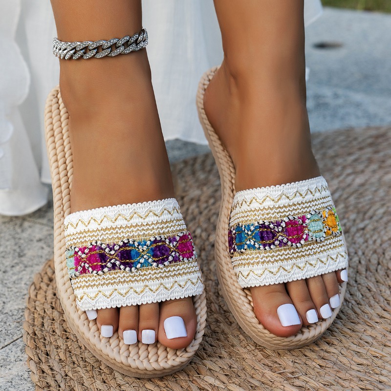 Women Slippers Outdoor Flat De - Ethnic Fashion Design review and price