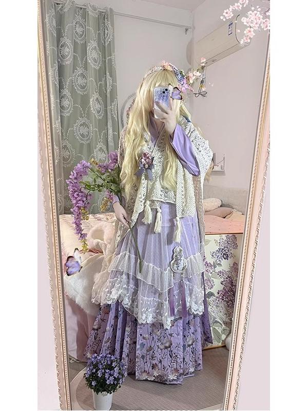 Purple Hanbok Set Daily Cute L - Hanbok Modern Set review and price