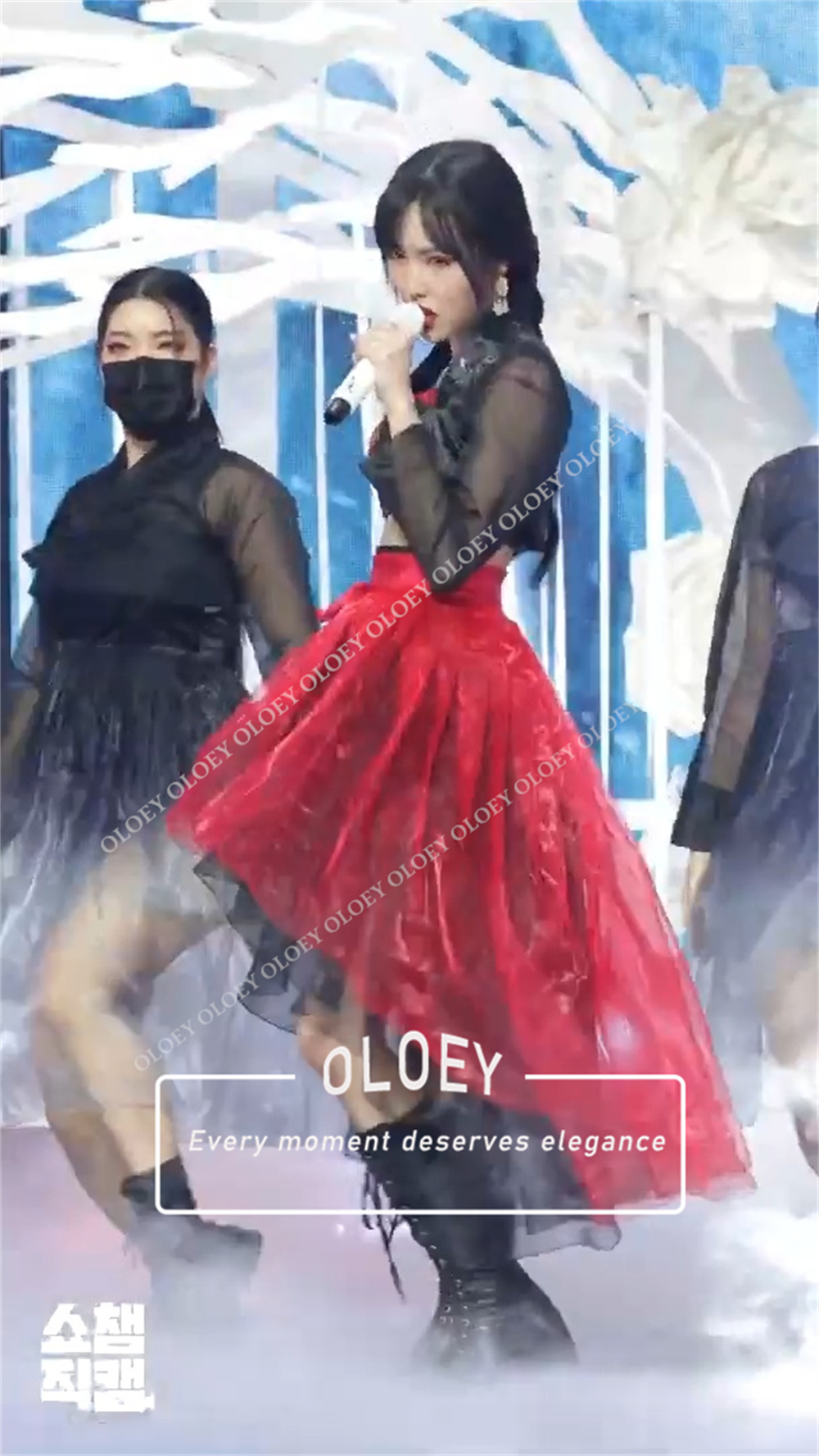 OLOEY Modern Red Black Concert - Hanbok Modern Set review and price