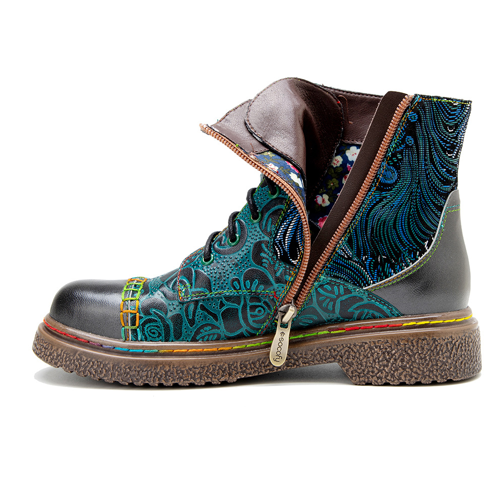 Socofy Raffan winter Ankle Lad - Ethnic Fabric review and price