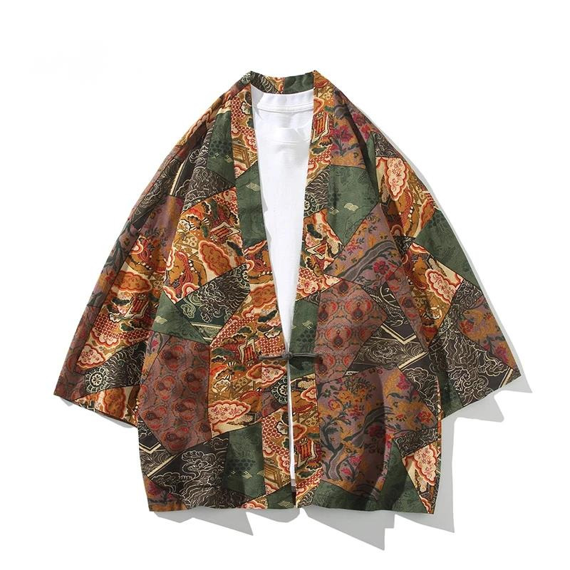 Ethnic Style Print Yukata Men  - Ethnic Fabric review and price